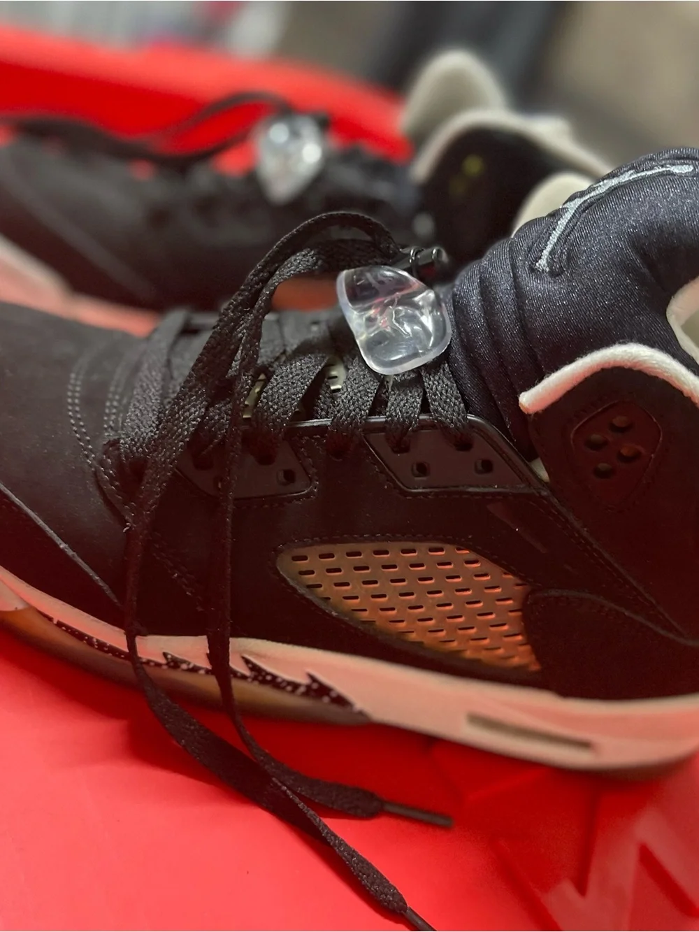 Jordan Kids Black and White High-Top Sneakers